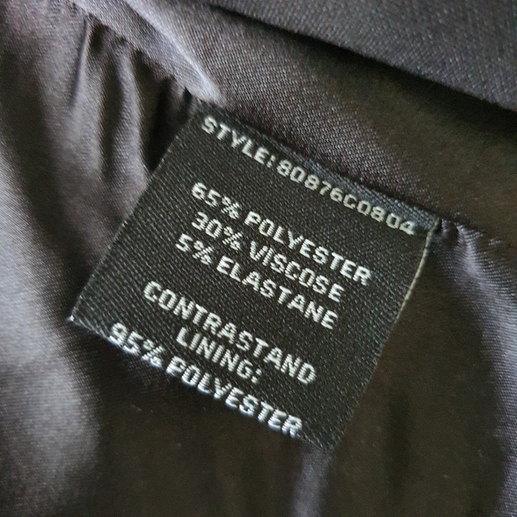 Events Black V Neck Button Up Crop Vest Size 14 - Picture 8 of 9